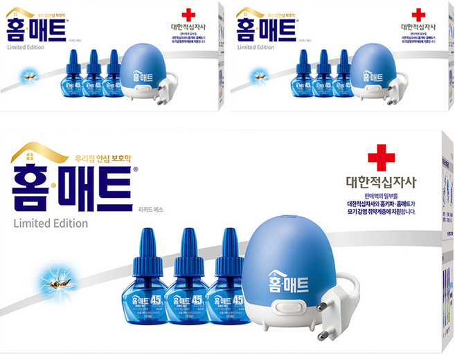 홈매트 리퀴드 에스 코드형 훈증기 + 리필 3p 세트, 3세트