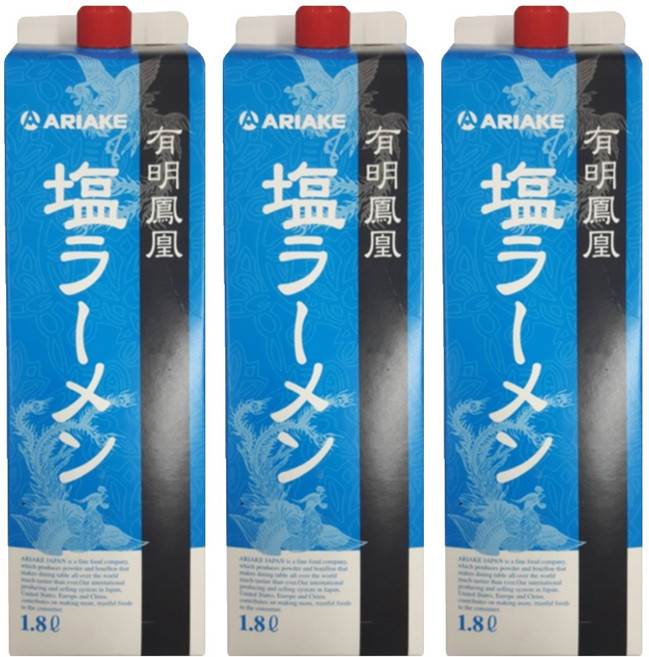 아리아케 봉황 시오라멘 일식요리소스, 1.8L, 3개