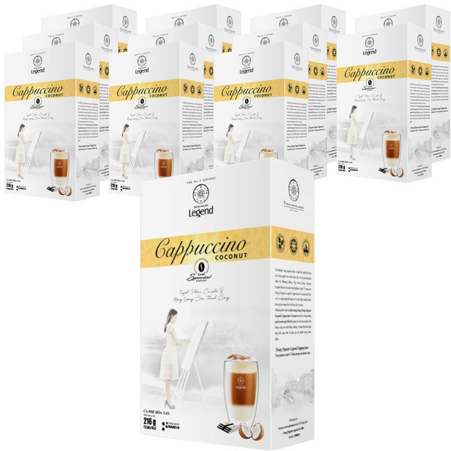 쭝웬레전드 카푸치노 코코넛 커피믹스, 18g, 12개입, 12개