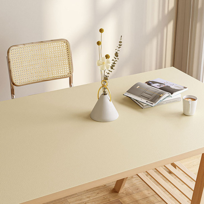 달로아 다잇 가죽 방수 테이블 매트, 아이보리, 대형(60 x 120 cm), 1개