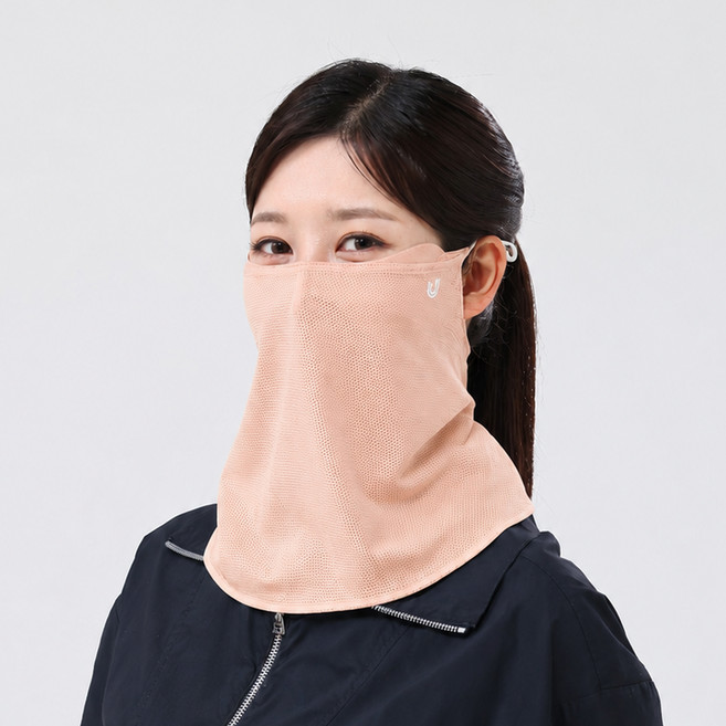 유투스포츠 ML11 더블로 자외선차단 스포츠 마스크, 베이지, 1개