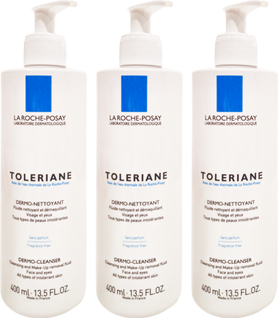 LA ROCHE POSAY 理膚寶水 多容安清潔卸妝乳液, 400ml, 3瓶