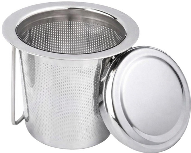 해피무드 304스텐 접이식 티 인퓨저 찻잎 거름망, 1개