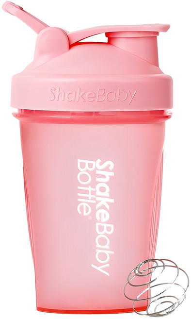 쉐이크베이비 보틀 쉐이커, 핑크, 600ml, 1개