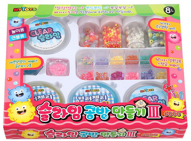 韓國 MYTOYS 6000史萊姆工坊 DIY史萊姆玩具組, 顏色隨機, 2盒