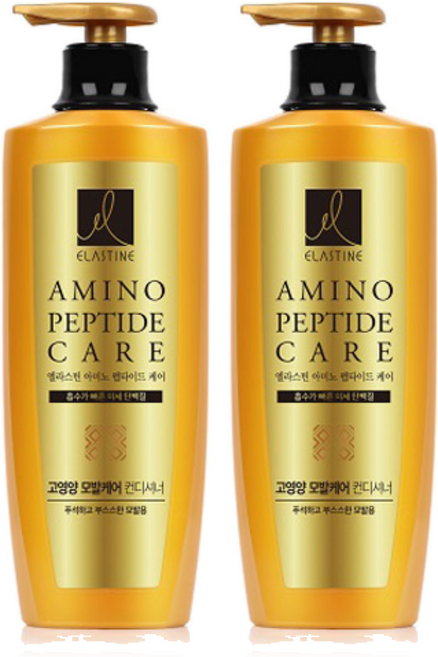 엘라스틴 아미노 펩타이드 케어 고영양 모발케어 컨디셔너, 600ml, 2개