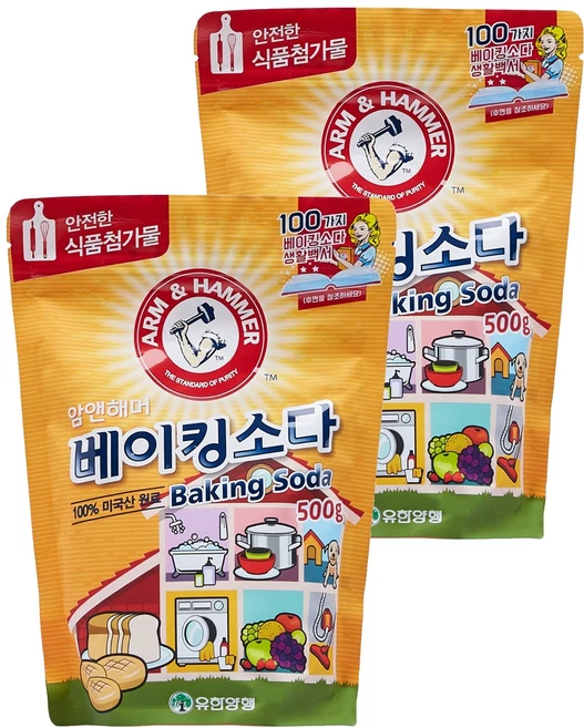 암앤해머 베이킹소다, 500g, 2개 - 쿠팡