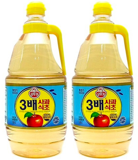 오뚜기 3배 사과식초, 1.8L, 2개