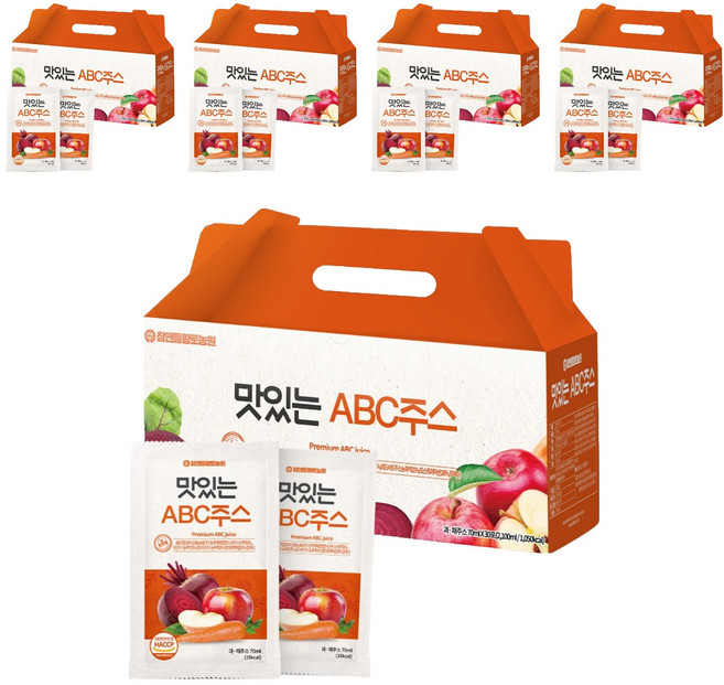 참앤들황토농원 맛있는 ABC주스, 70ml, 150개