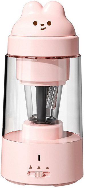 디알고 충전식 무선 전동 자동 상승 3단계 연필깎이, 핑크, 1개