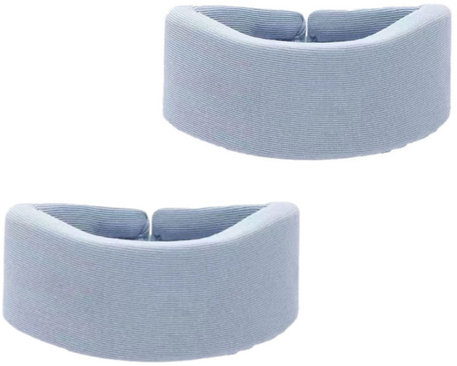 블룸홈 빨아쓰는 목 보호대 밴드 지지대 블루, 2개