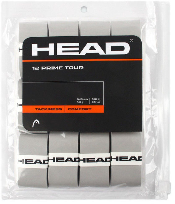 HEAD 海德 12 頂級巡迴握把帶 285631 12入, 灰色, 1個