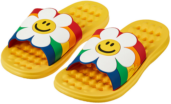 Wiggle Wiggle 防滑浴室拖鞋, 彩虹微笑, 1個