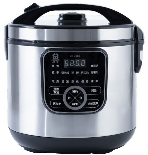 JINKON 晶工 不鏽鋼內鍋節能電子鍋 JK-3688 4L 10人