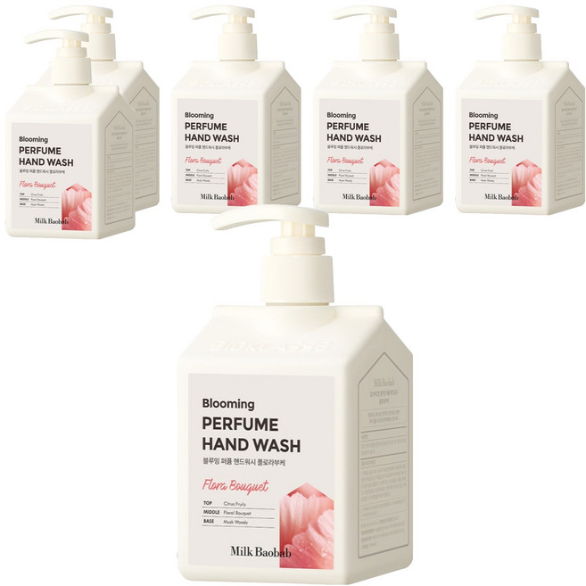 밀크바오밥 블루밍 퍼퓸 핸드워시 플로라부케, 250ml, 6개
