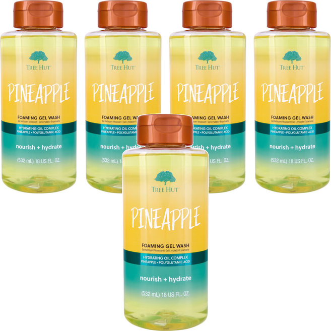 TREE HUT 乳木果沐浴露 Pineapple, 510g, 532ml, 5罐