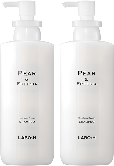 라보에이치 탈모 증상 완화 두피 강화 샴푸 페어 앤 프리지아향, 400ml, 2개