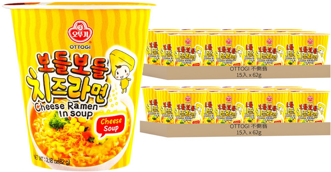 OTOKI 不倒翁 起司風味湯杯麵 62g, 30入