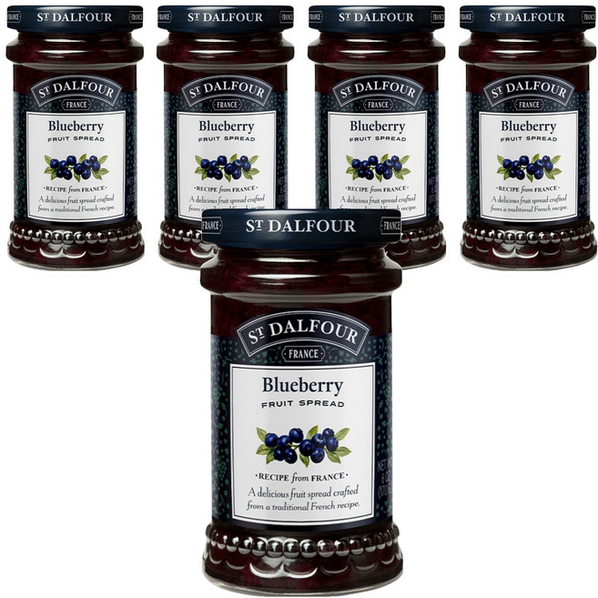 샹달프 블루베리잼, 170g, 5개