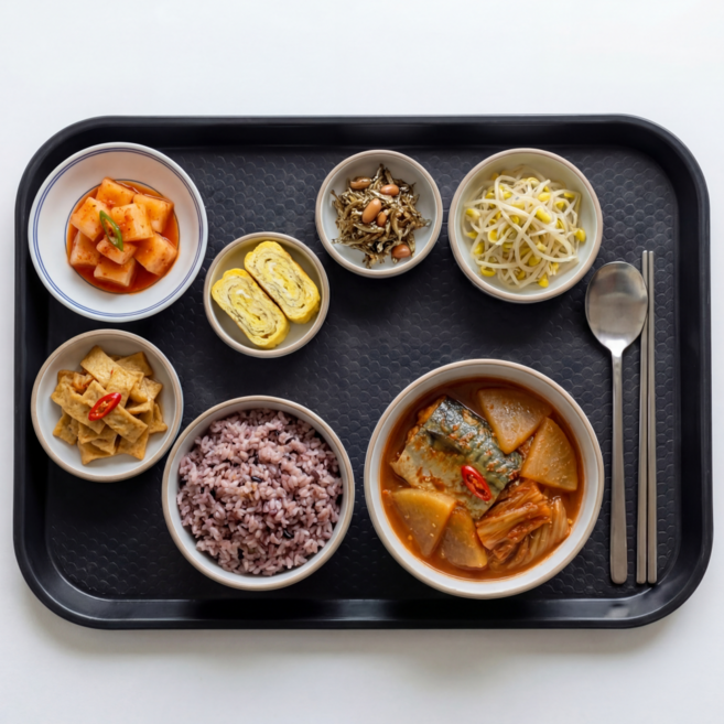 미니모 국산 고강도 컬러 쟁반 트레이, 매트블랙, 1개