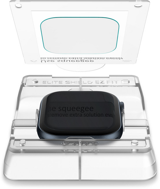 슈피겐 애플워치 엘리트 쉴드 이지핏 보호필름 2p, 투명, 1세트