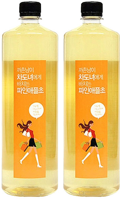 천년미인 차도녀 파인애플초, 1L, 2개