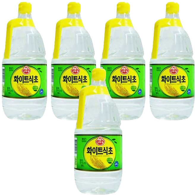 오뚜기 화이트 식초, 1.8L, 5개