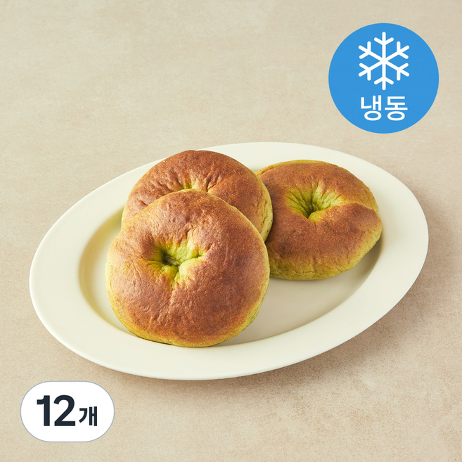 틴베이크 고단백 통밀 베이글 시금치즈 (냉동), 115g, 12개