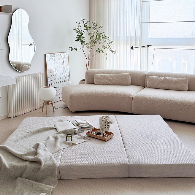 호무로 탄탄한 고밀도 통폼 3단 접이식 매트리스