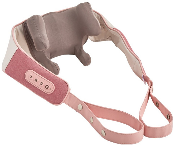 바디프랜드 미니 목어깨 마사지기, BFT-1000, 베이비핑크