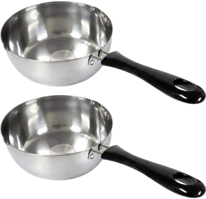 MIKA HOUSE 橘之屋 雪平鍋 2個, 18cm, 銀色, 1組