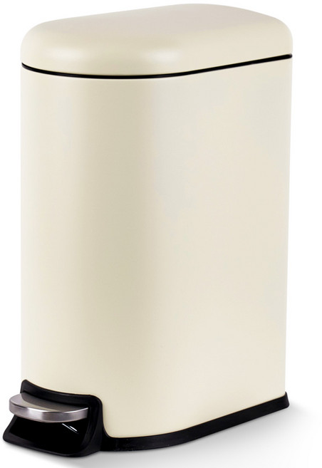 프랑코홈 셀렉트 무소음 페달 휴지통 10L, 아이보리