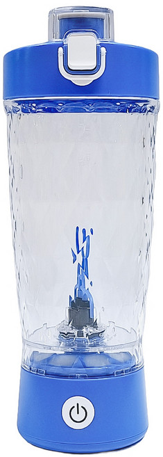 TAILI 太力 炫彩Tritan電動運動蛋白粉咖啡攪拌杯 藍色 650ml, ZH90