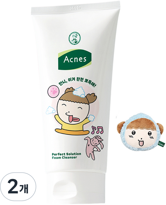아크네스 퍼펙트 솔루션 마루에디션 폼 클렌저, 200ml, 2개