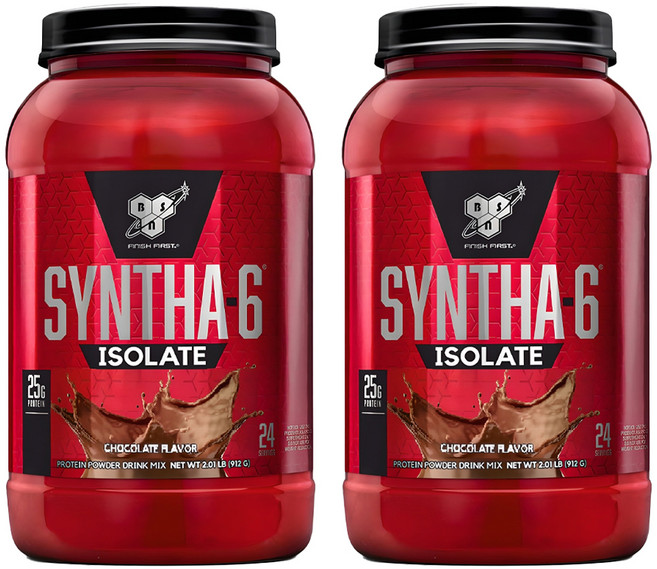 신타6 아이솔레이트 초코맛 단백질 파우더, 912g, 2개