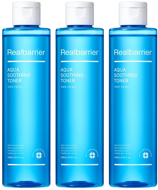 리얼베리어 아쿠아 수딩 토너, 200ml, 3개 - 쿠팡