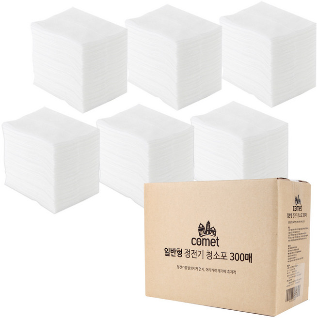 코멧 일반형 정전기 청소포 300매, 1개