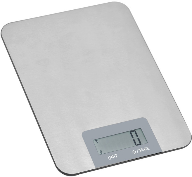 4BNK 디지털 스텐 터치형 주방 저울, 실버, 1kg