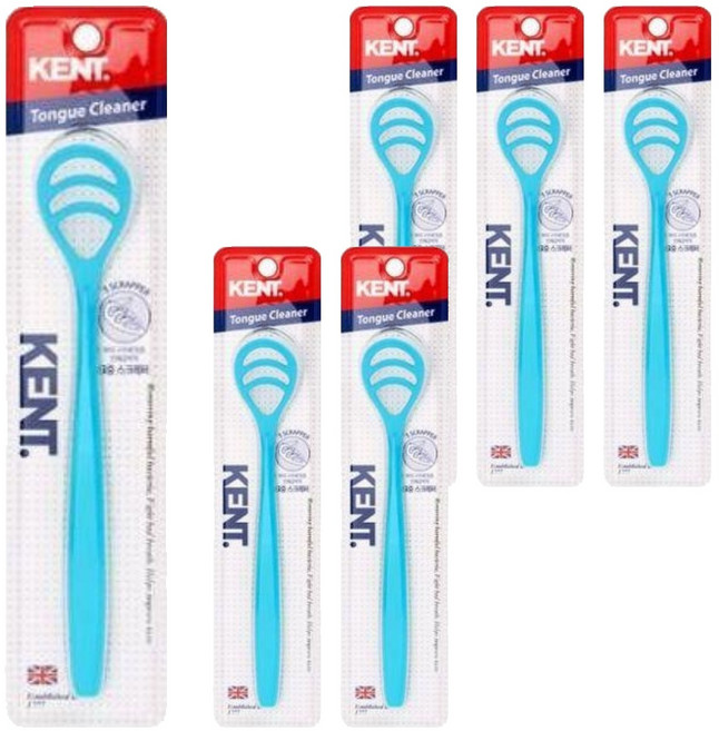 켄트 혀 클리너 블루, 6개