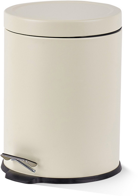 프랑코홈 셀렉트 무소음 원형 페달 휴지통 5L, 아이보리