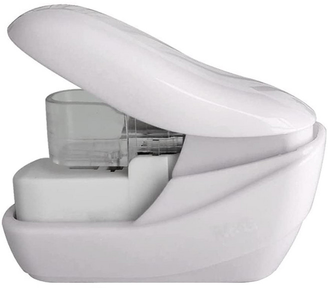 AHOYE 迷你無針釘書機, 1個, 白色