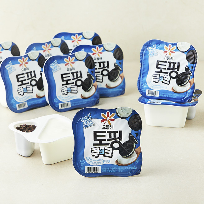 요플레 토핑 쿠앤크, 120g, 12개