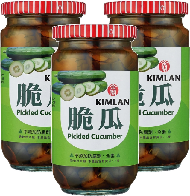 KIMLAN 金蘭 脆瓜, 396g, 3罐
