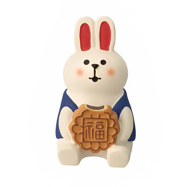 concombre 月餅藍兔寶擺飾, 藍色