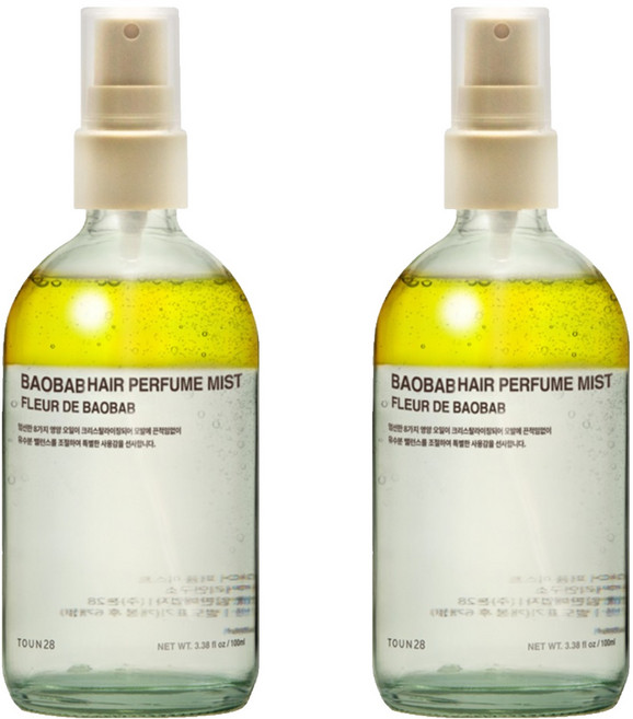 TOUN28 猴麵包樹香氛護髮噴霧, 100ml, 2瓶