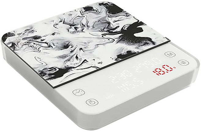 matrix M1 PRO 小智 義式手沖LED觸控雙顯咖啡電子秤, 1個, 白色