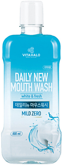 비타할로 데일리뉴 마우스워시 마일드 제로, 800ml, 1개