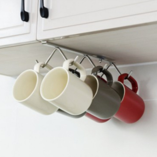 푸르밍글 싱크대 컵걸이, 실버, 1개