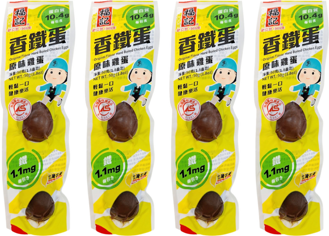 福記 香鐵蛋 原味雞蛋, 2顆, 4袋