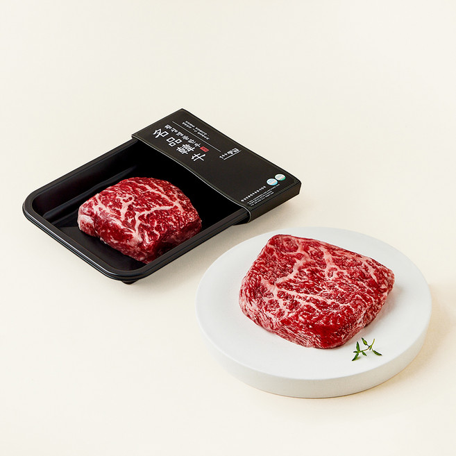 횡성한우 숙성등심 1++등급 스테이크용 (냉장), 1개, 200g